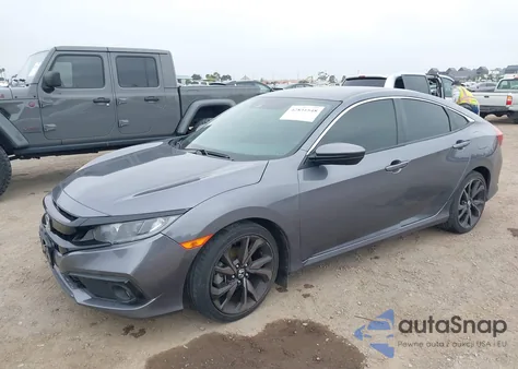 2020 Honda Civic Sport из США, поврежденный, VIN 2HGFC2F8XLH553380